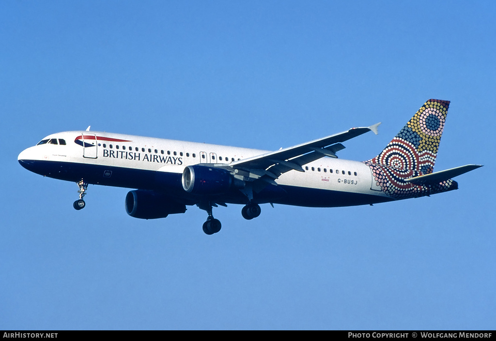 Aircraft Photo of G-BUSJ | Airbus A320-211 | British Airways | AirHistory.net #587126