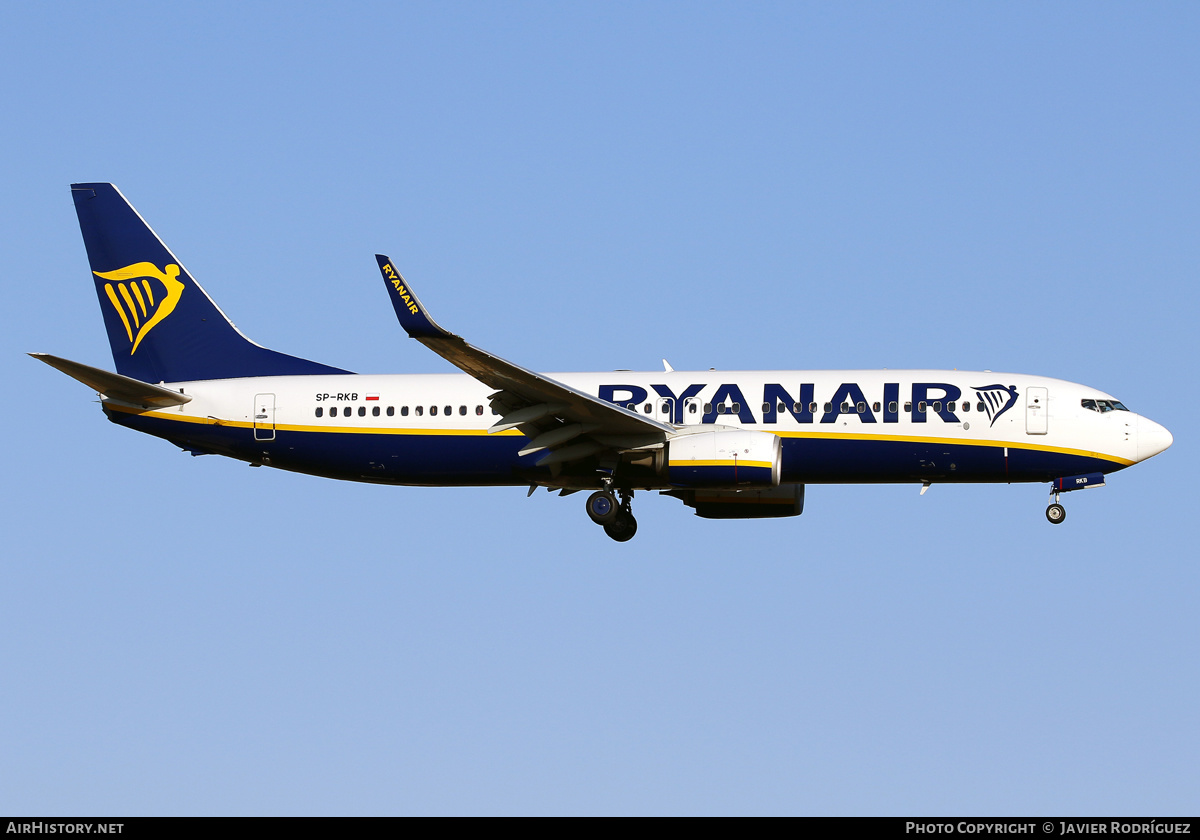 Aircraft Photo of SP-RKB | Boeing 737-8AS | Ryanair | AirHistory.net #587164