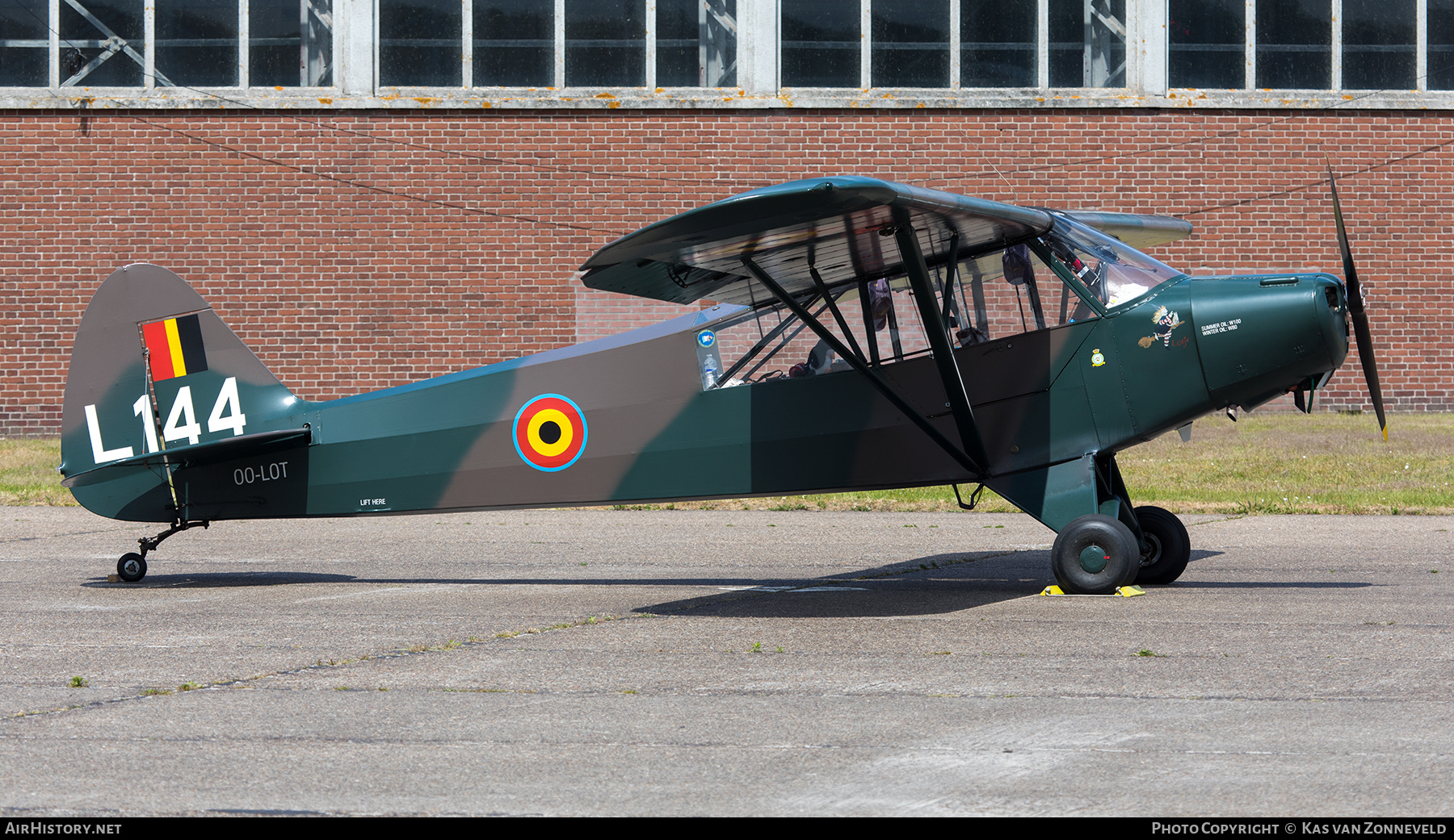 Aircraft Photo of OO-LOT / L144 | Piper L-18C Super Cub | Belgium - Army | AirHistory.net #587174
