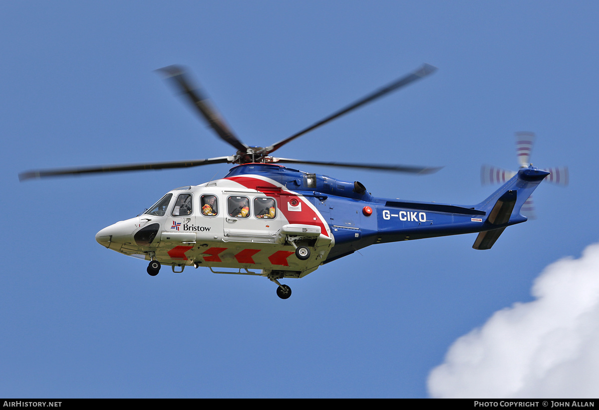 Aircraft Photo of G-CIKO | AgustaWestland AW-139 | Bristow Helicopters | AirHistory.net #587201