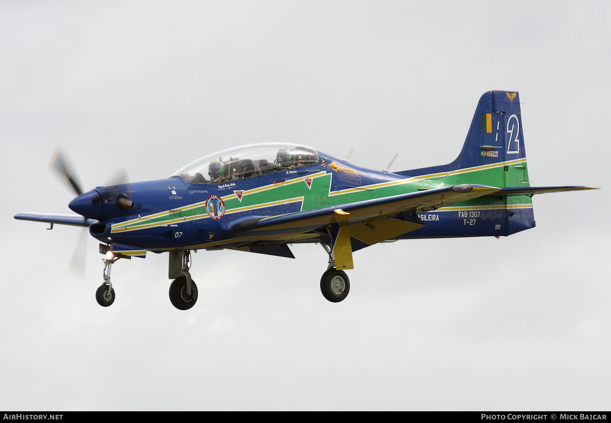 Aircraft Photo of 1307 | Embraer T-27 Tucano | Brazil - Air Force | AirHistory.net #587230