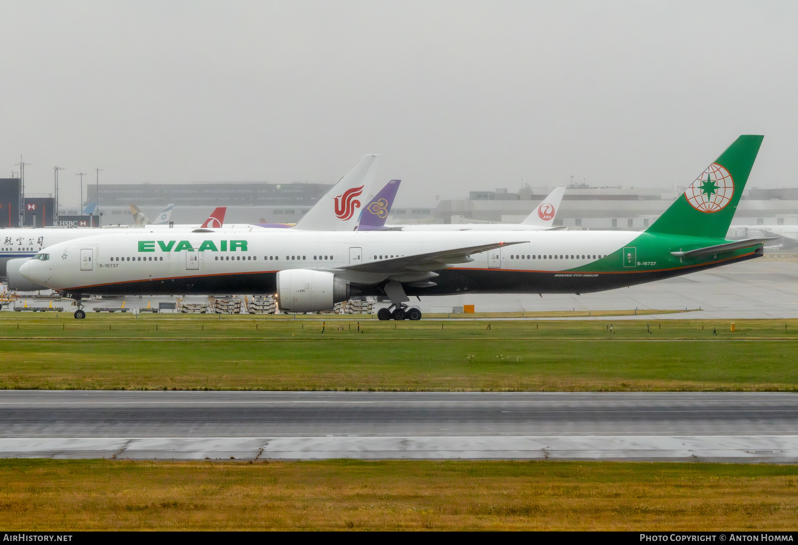 Aircraft Photo of B-16737 | Boeing 777-3AL/ER | EVA Air | AirHistory.net #587320