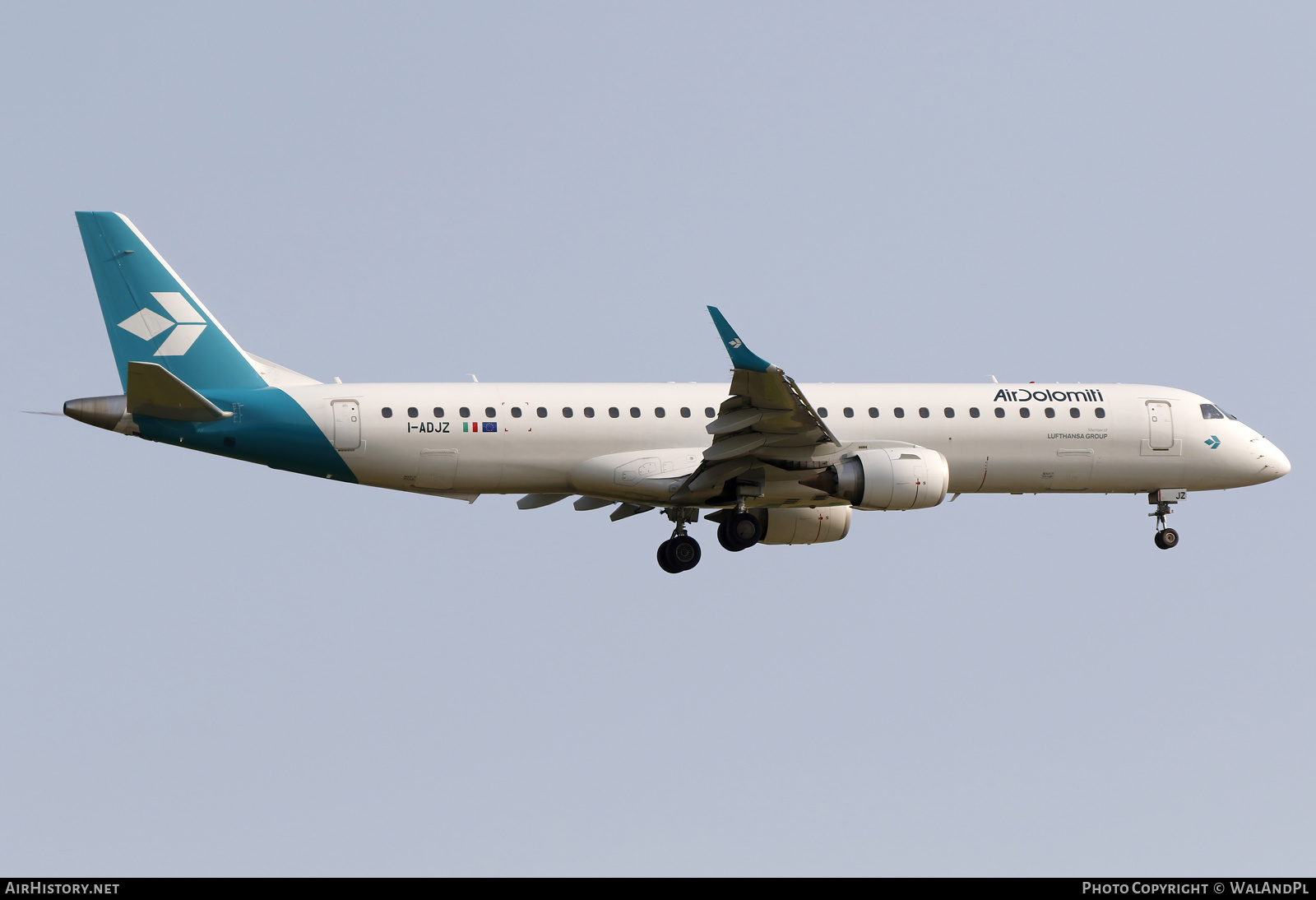 Aircraft Photo of I-ADJZ | Embraer 195LR (ERJ-190-200LR) | Air Dolomiti | AirHistory.net #587364