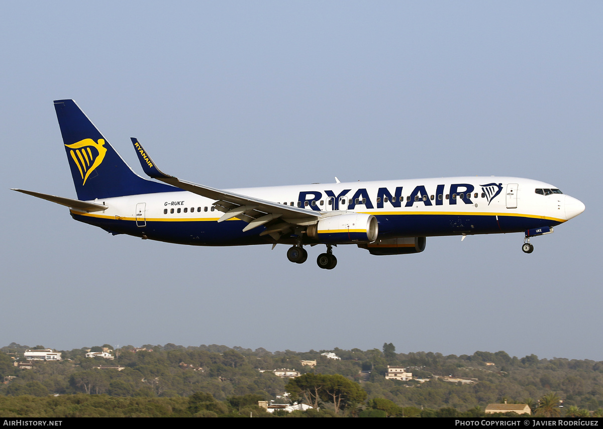Aircraft Photo of G-RUKE | Boeing 737-8AS | Ryanair | AirHistory.net #587370