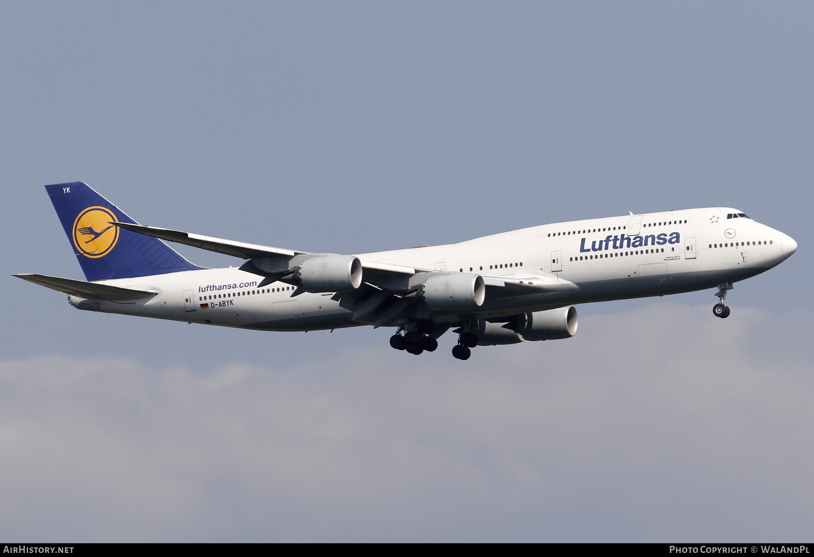 Aircraft Photo of D-ABYK | Boeing 747-830 | Lufthansa | AirHistory.net #587383