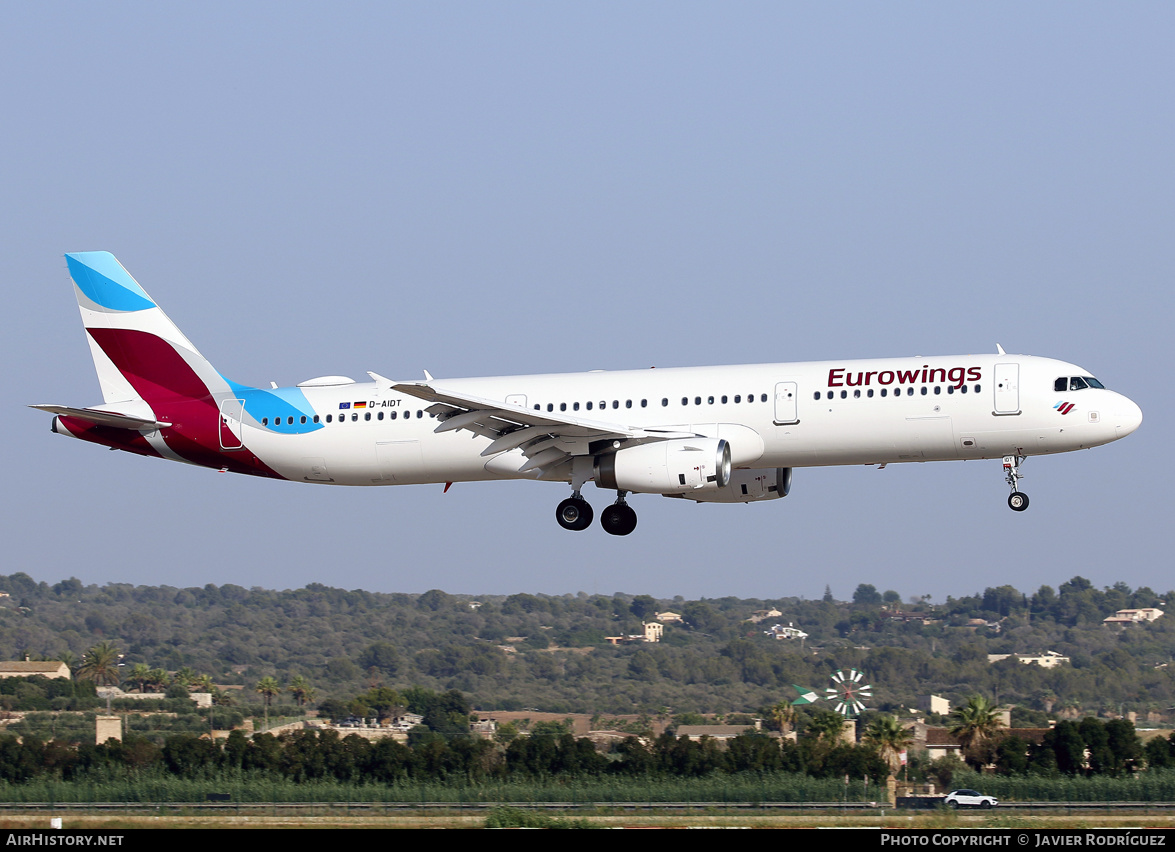 Aircraft Photo of D-AIDT | Airbus A321-231 | Eurowings | AirHistory.net #587390