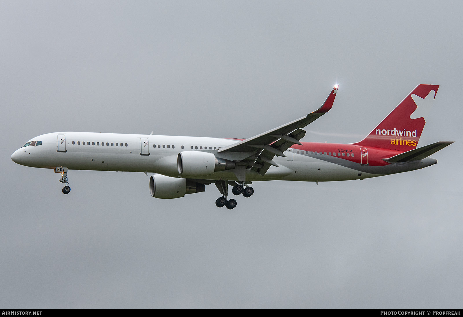 Aircraft Photo of VQ-BKE | Boeing 757-231 | Nordwind Airlines | AirHistory.net #587486