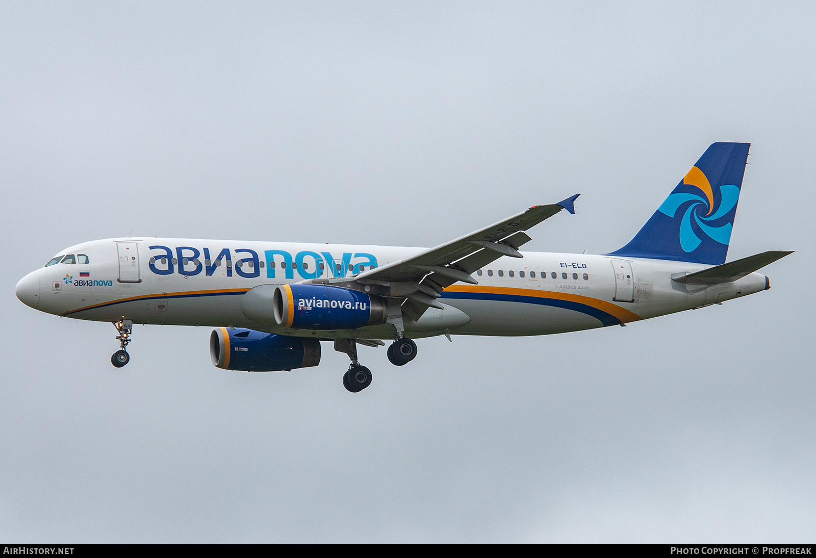 Aircraft Photo of EI-ELD | Airbus A320-232 | Avianova | AirHistory.net #587488