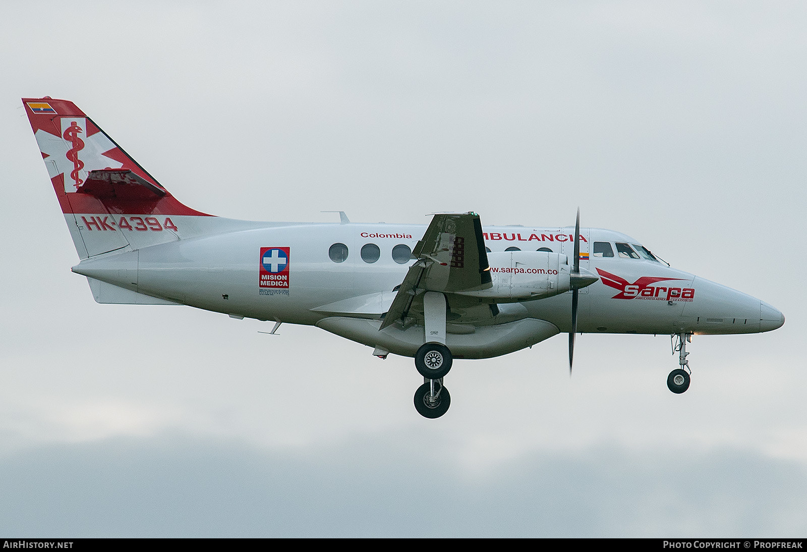 Aircraft Photo of HK-4394 | British Aerospace BAe-3212 Jetstream Super 31 | SARPA - Servicios Aéreos Panamericanos | AirHistory.net #587498