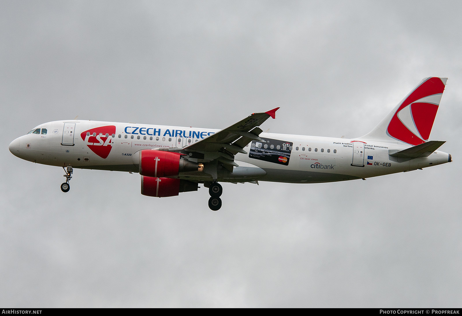 Aircraft Photo of OK-GEB | Airbus A320-214 | ČSA - Czech Airlines | AirHistory.net #587503