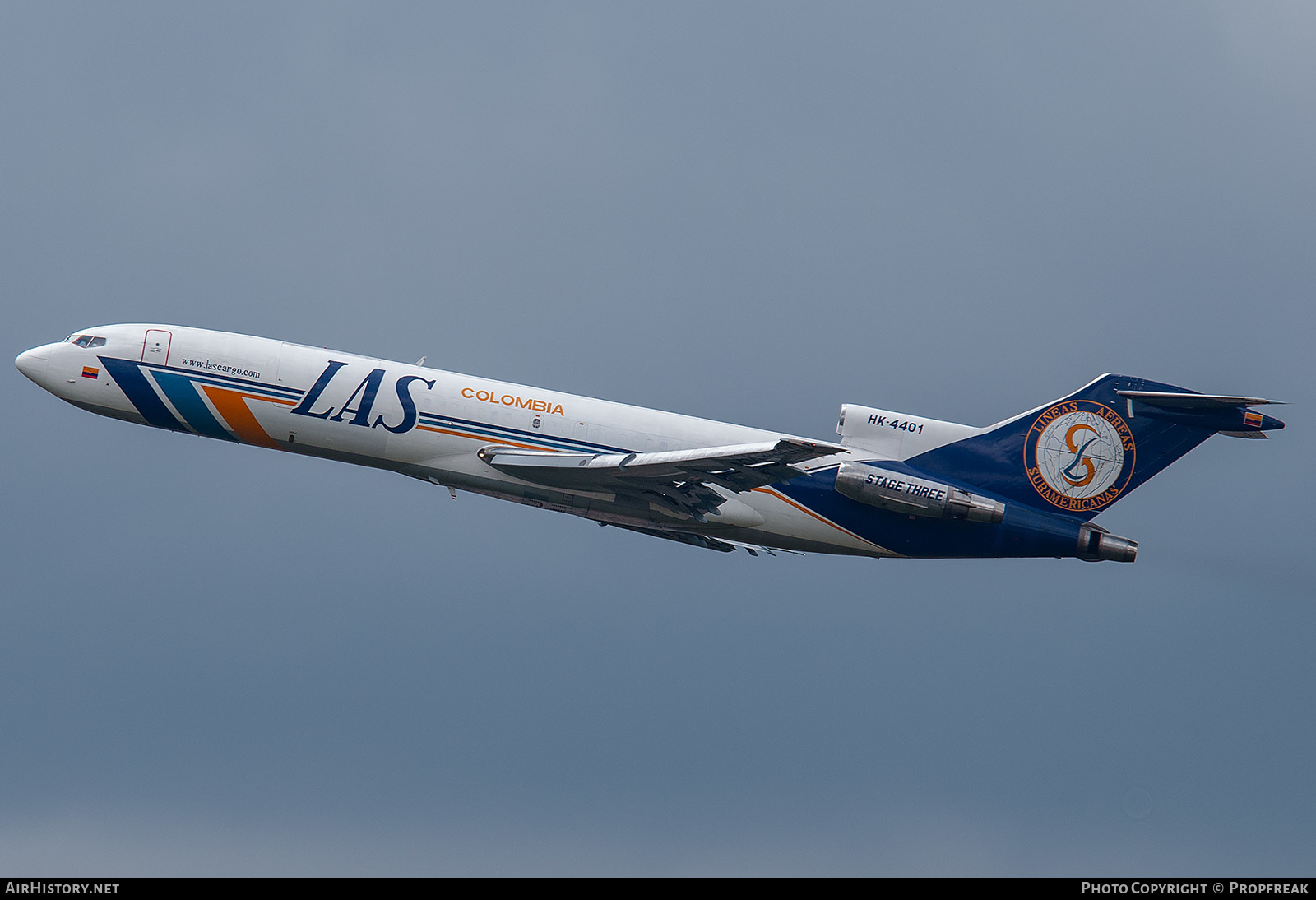 Aircraft Photo of HK-4401 | Boeing 727-2X3/Adv(F) | Líneas Aéreas Suramericanas - LAS | AirHistory.net #587507