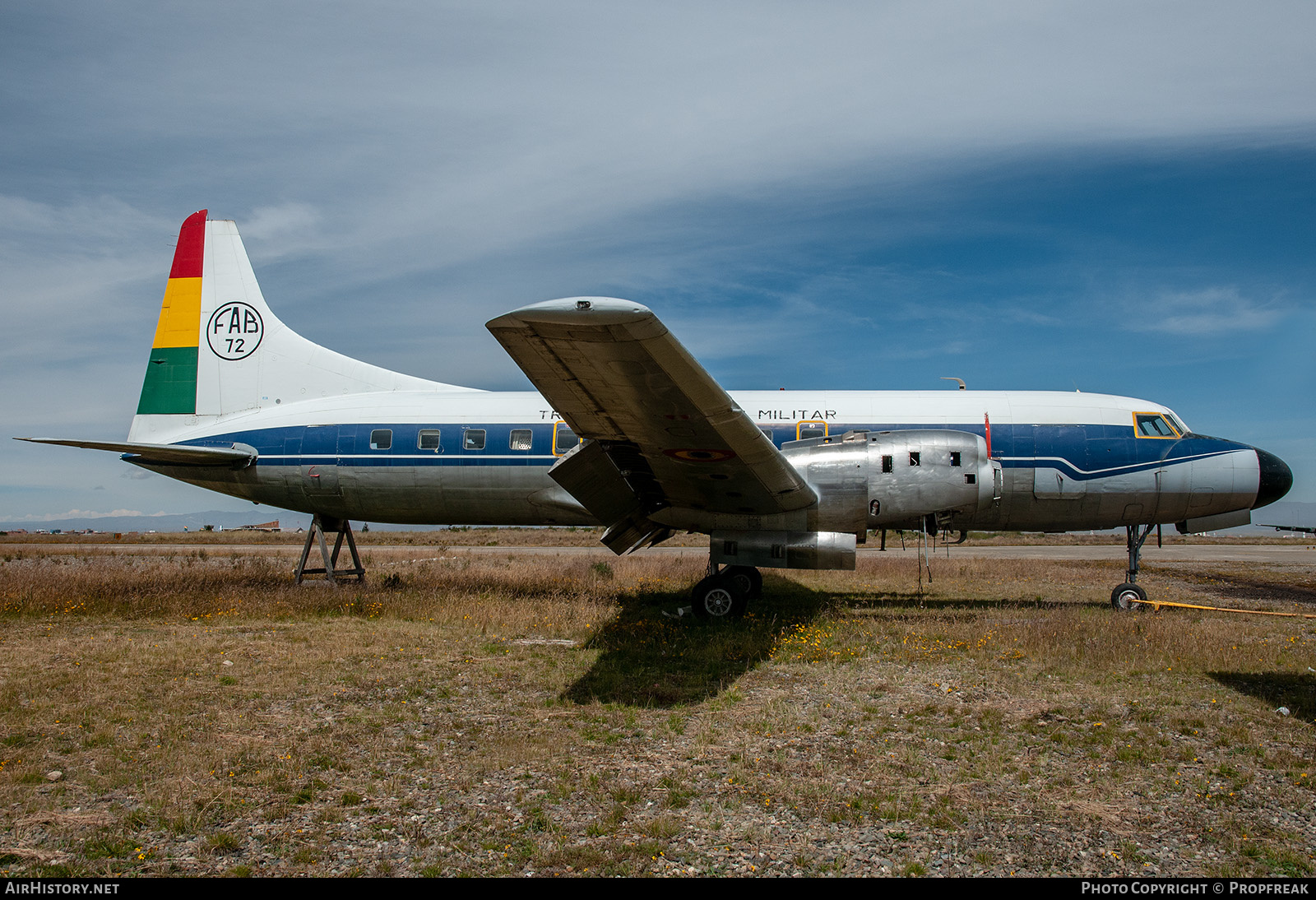 Aircraft Photo of FAB-72 | Convair 580 | Bolivia - Air Force | AirHistory.net #587513