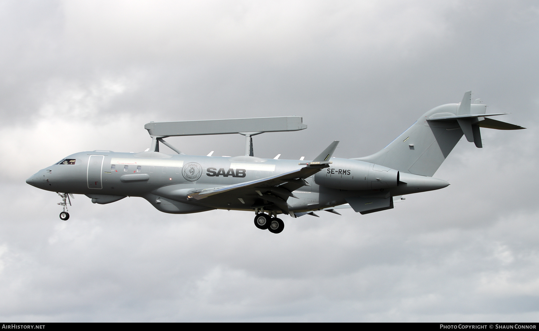 Aircraft Photo of SE-RMS | Bombardier Global 6500 (BD-700-1A10) Global Eye AEW&C | Saab | AirHistory.net #587517