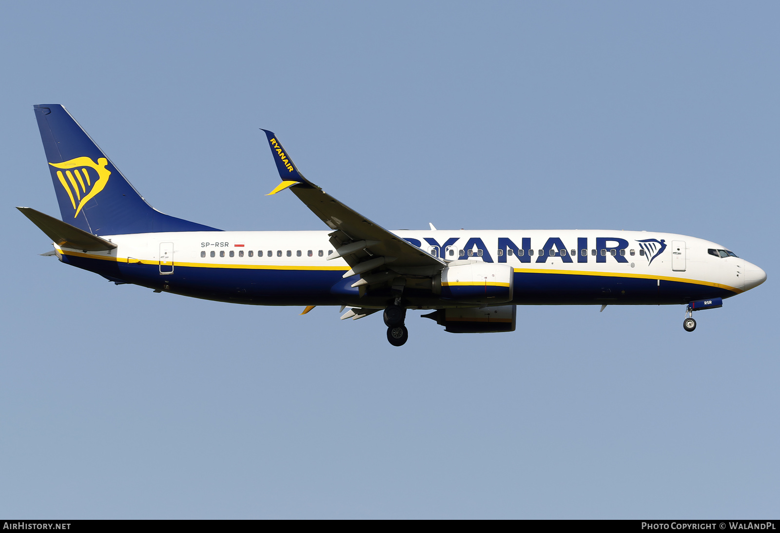 Aircraft Photo of SP-RSR | Boeing 737-800 | Ryanair | AirHistory.net #587594