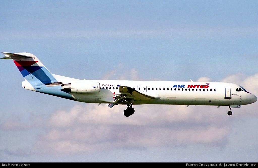 Aircraft Photo of F-GPXE | Fokker 100 (F28-0100) | Air Inter | AirHistory.net #587612