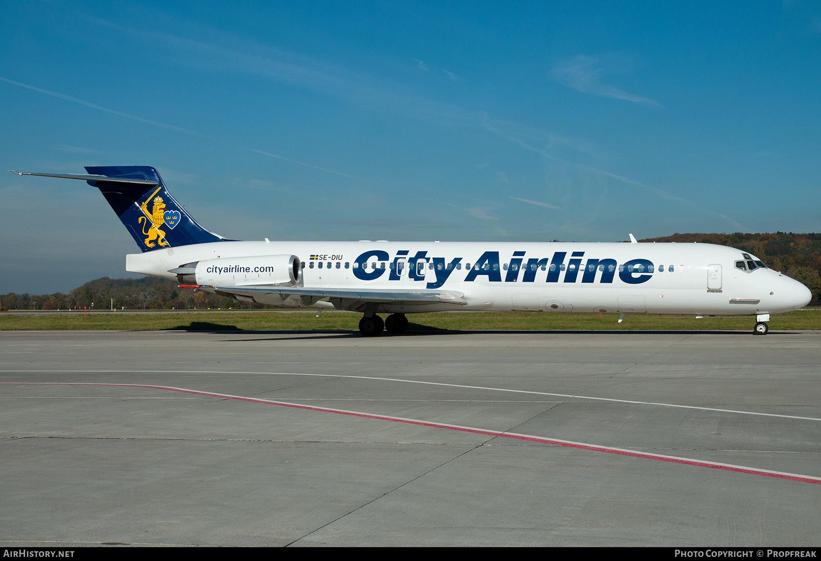 Aircraft Photo of SE-DIU | McDonnell Douglas MD-87 (DC-9-87) | City Airline | AirHistory.net #587649