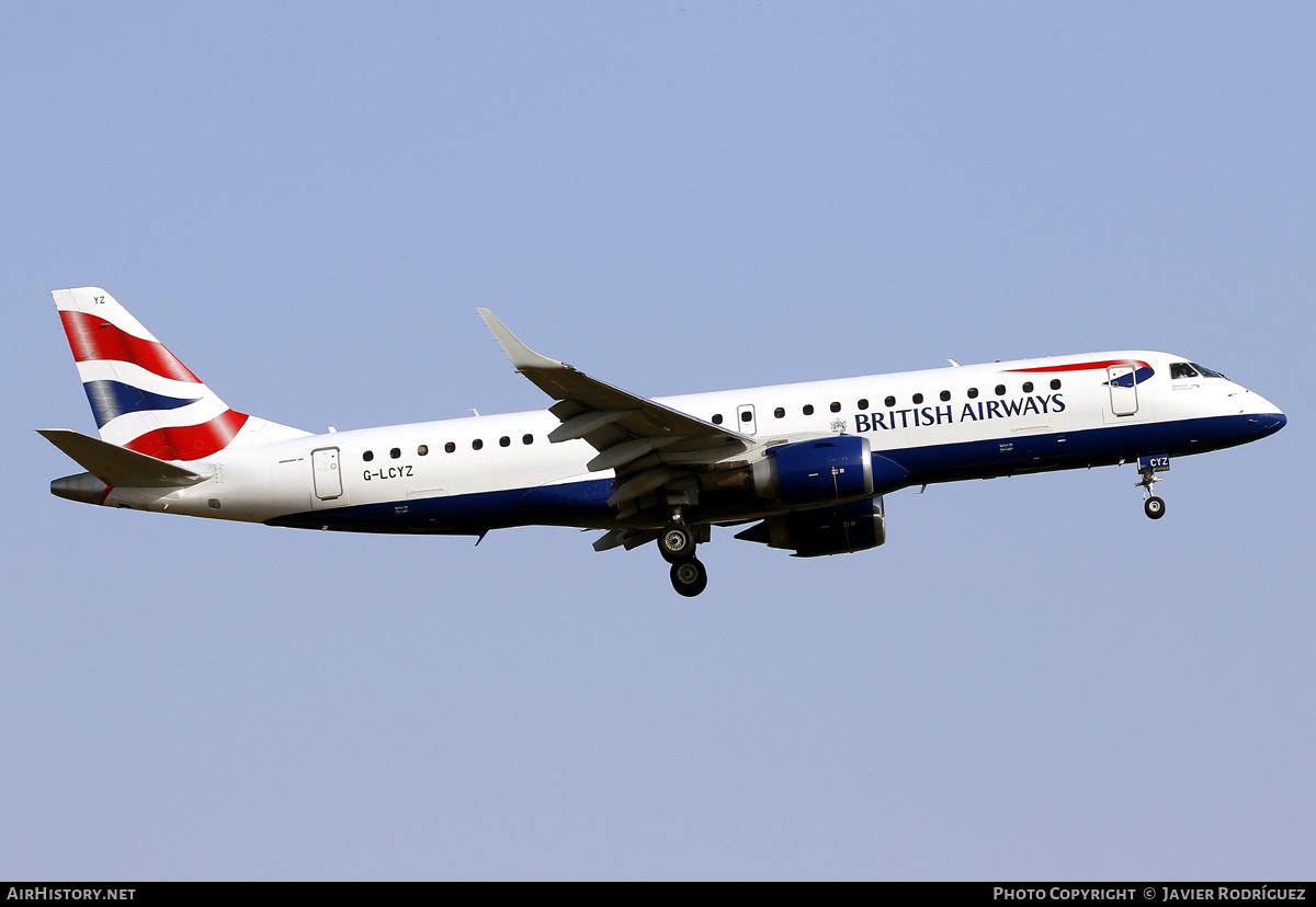 Aircraft Photo of G-LCYZ | Embraer 190SR (ERJ-190-100SR) | British Airways | AirHistory.net #587653