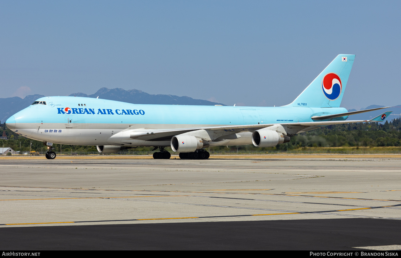 Aircraft Photo of HL7601 | Boeing 747-4B5F/ER/SCD | Korean Air Cargo | AirHistory.net #587659