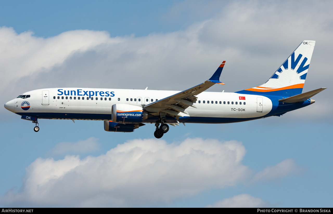 Aircraft Photo of TC-SOK | Boeing 737-8 Max 8 | SunExpress | AirHistory.net #587664