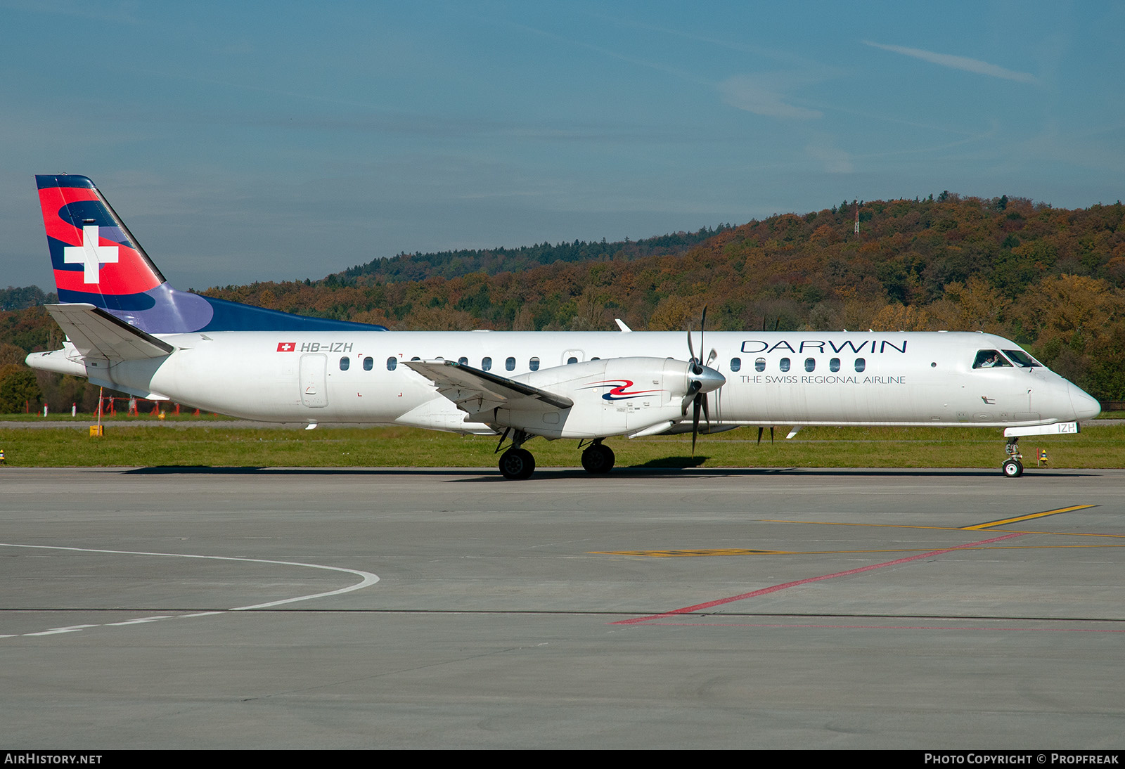 Aircraft Photo of HB-IZH | Saab 2000 | Darwin Airline | AirHistory.net #587667