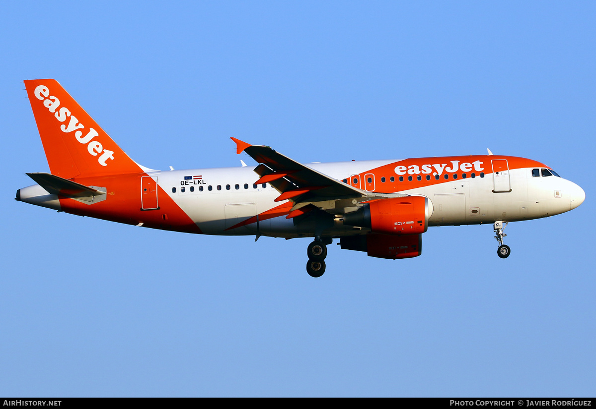 Aircraft Photo of OE-LKL | Airbus A319-111 | EasyJet | AirHistory.net #587688
