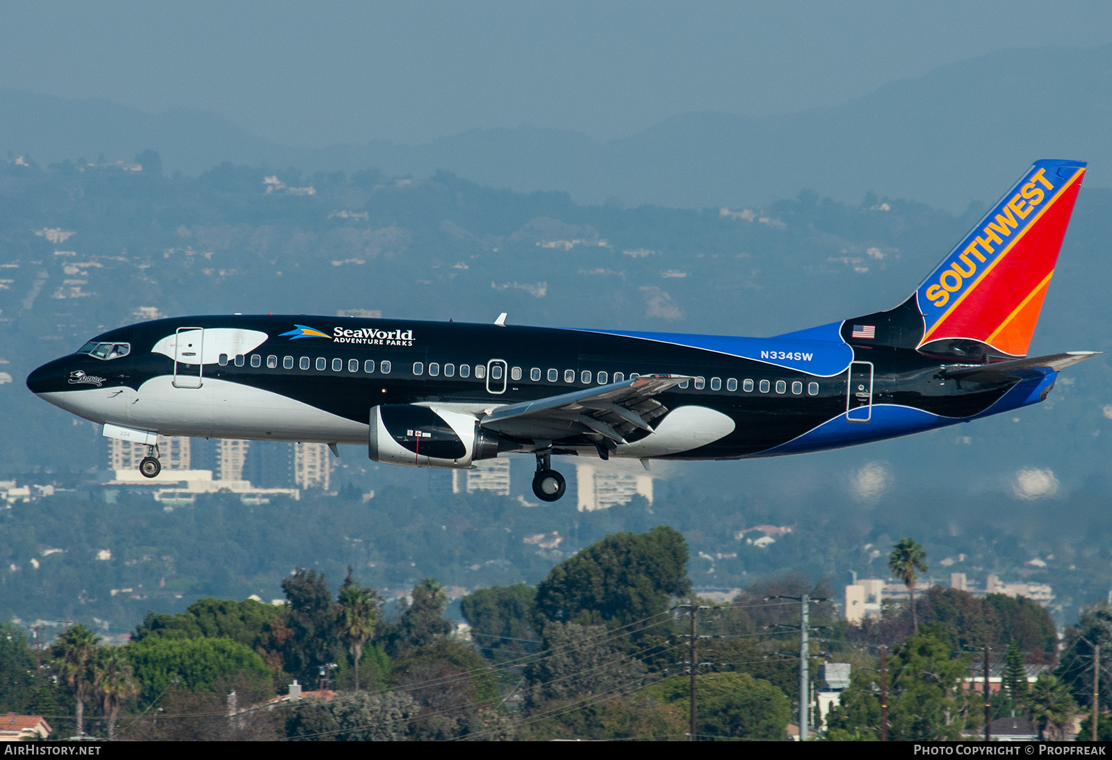 Aircraft Photo of N334SW | Boeing 737-3H4 | Southwest Airlines | AirHistory.net #587705