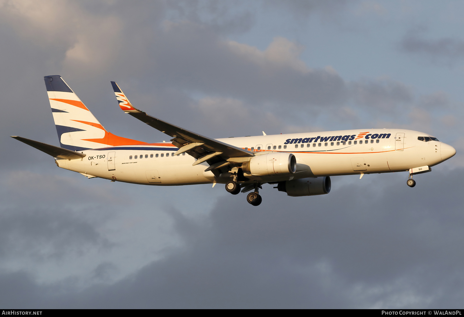 Aircraft Photo of OK-TSO | Boeing 737-8GQ | Smartwings | AirHistory.net #587707