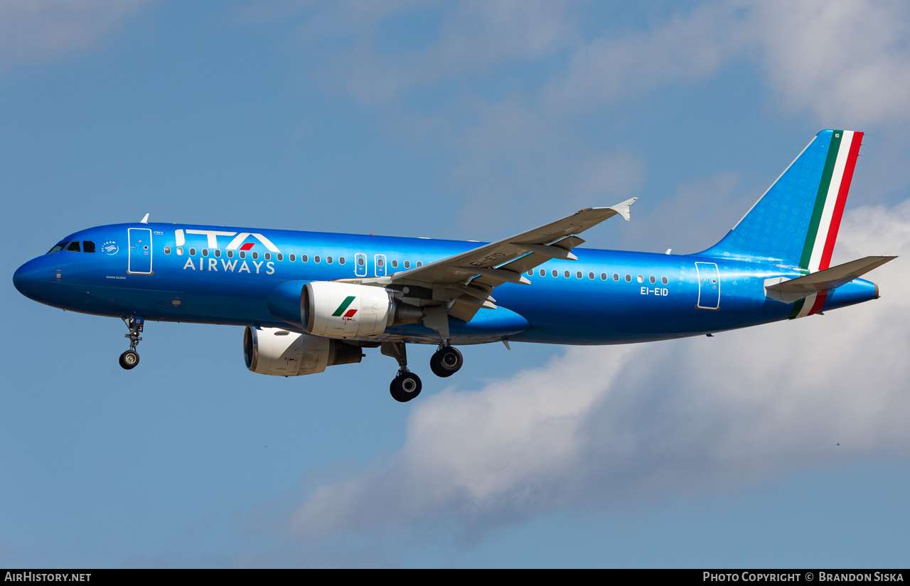 Aircraft Photo of EI-EID | Airbus A320-216 | ITA Airways | AirHistory.net #587721