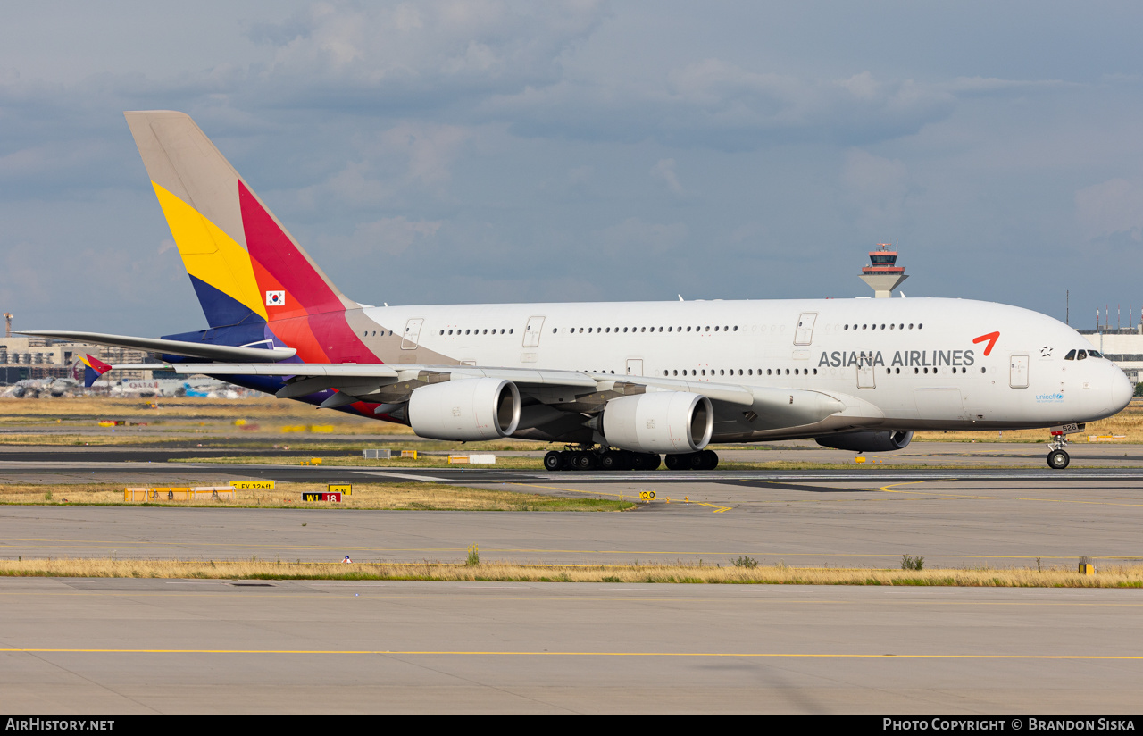 Aircraft Photo of HL7626 | Airbus A380-841 | Asiana Airlines | AirHistory.net #587751