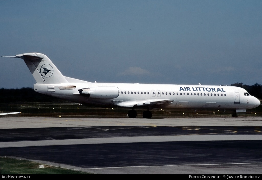 Aircraft Photo of F-GLIR | Fokker 100 (F28-0100) | Air Littoral | AirHistory.net #587787