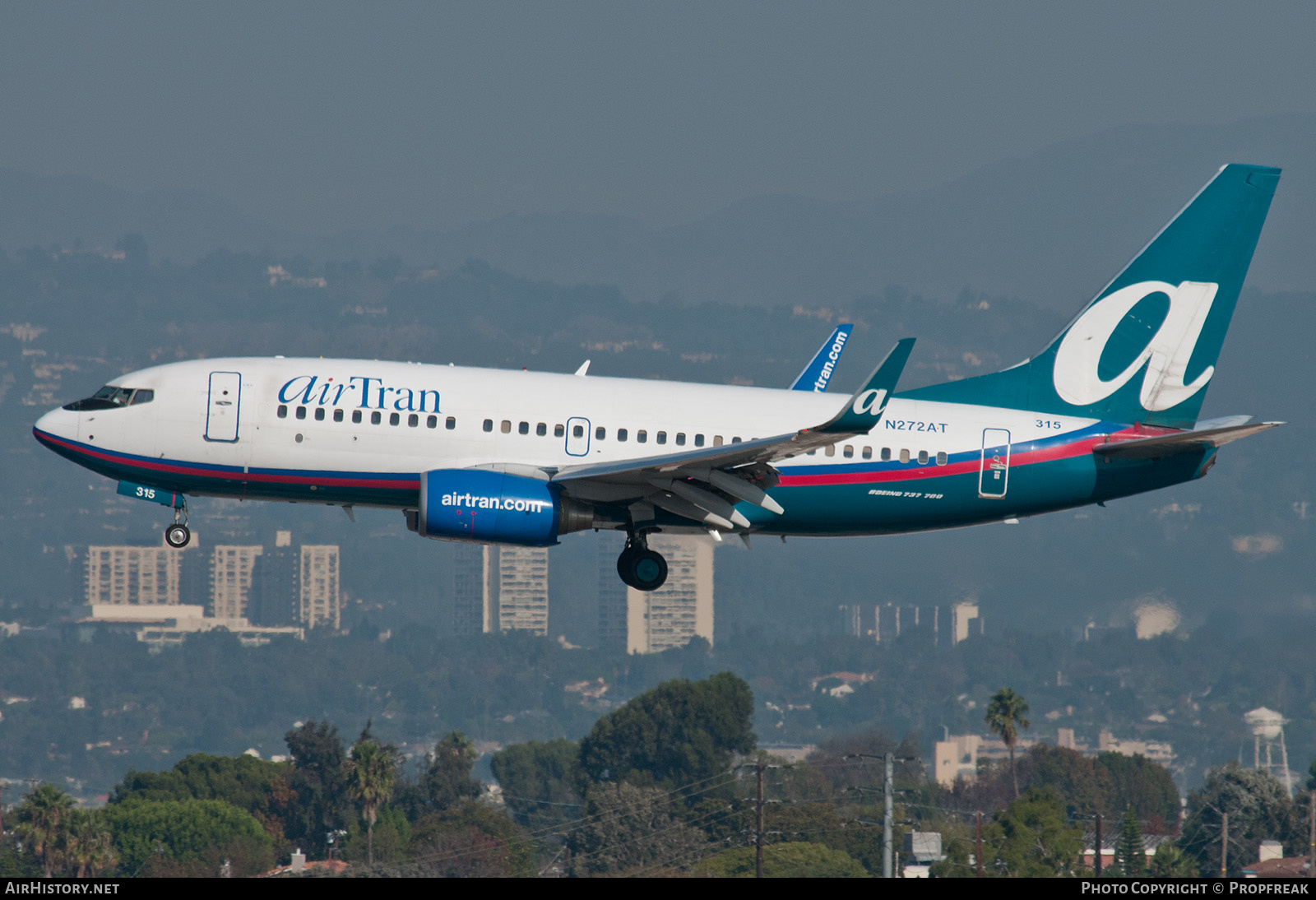 Aircraft Photo of N272AT | Boeing 737-7BD | AirTran | AirHistory.net #587839