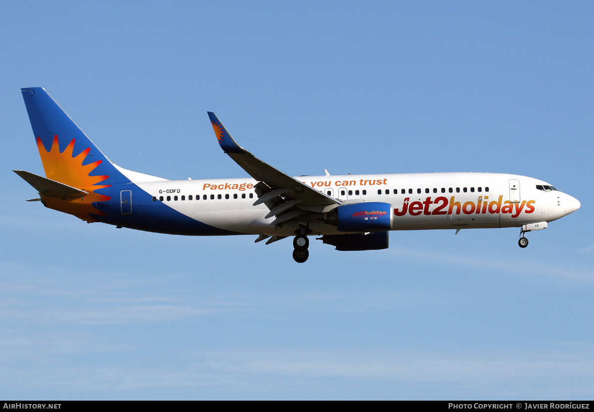 Aircraft Photo of G-GDFD | Boeing 737-8K5 | Jet2 Holidays | AirHistory.net #587851