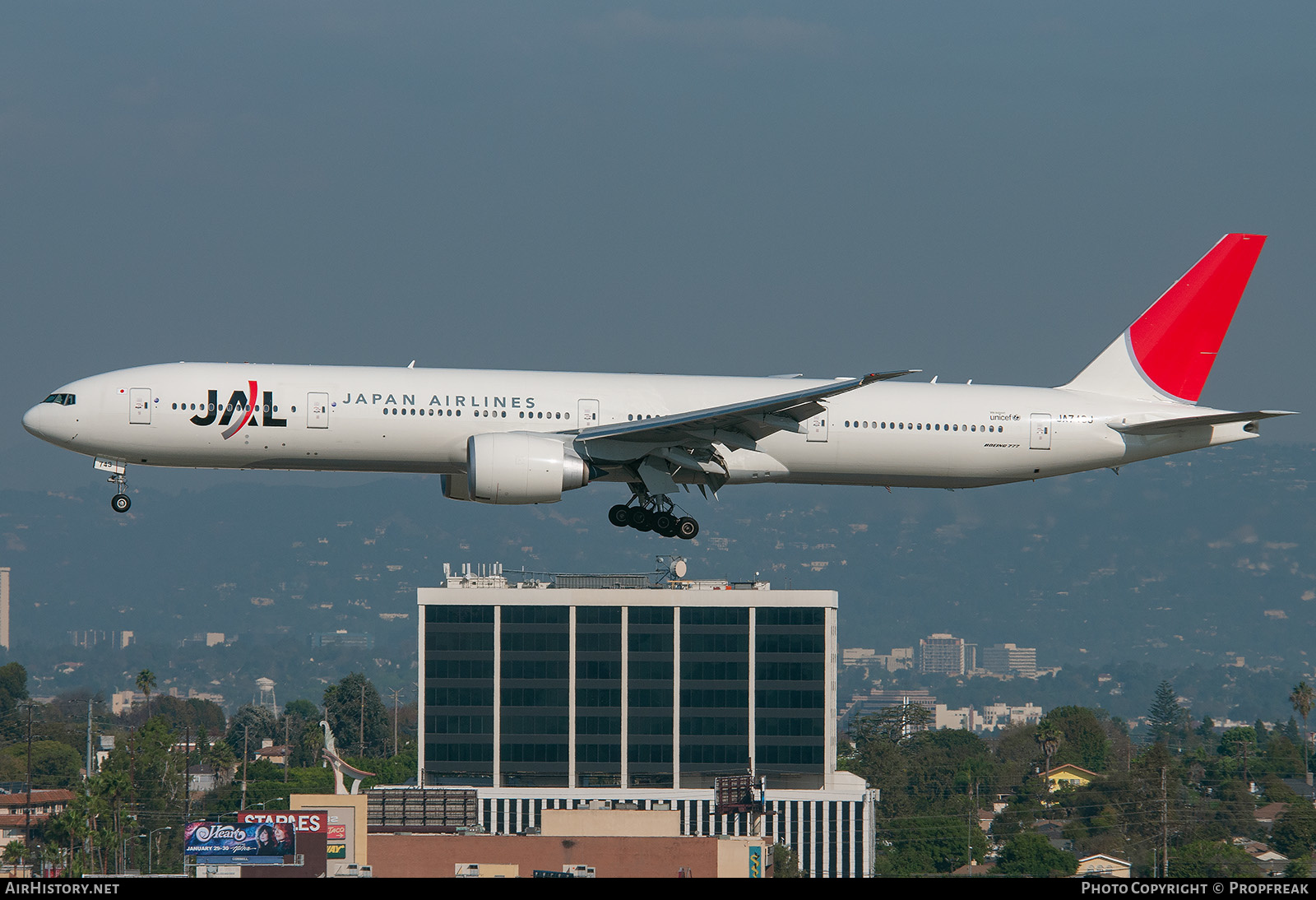 Aircraft Photo of JA743J | Boeing 777-346/ER | Japan Airlines - JAL | AirHistory.net #587864