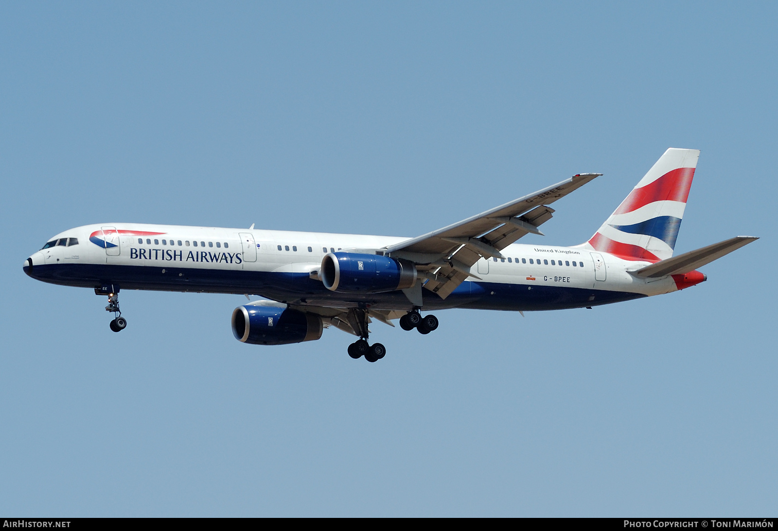 Aircraft Photo of G-BPEE | Boeing 757-236 | British Airways | AirHistory.net #587923