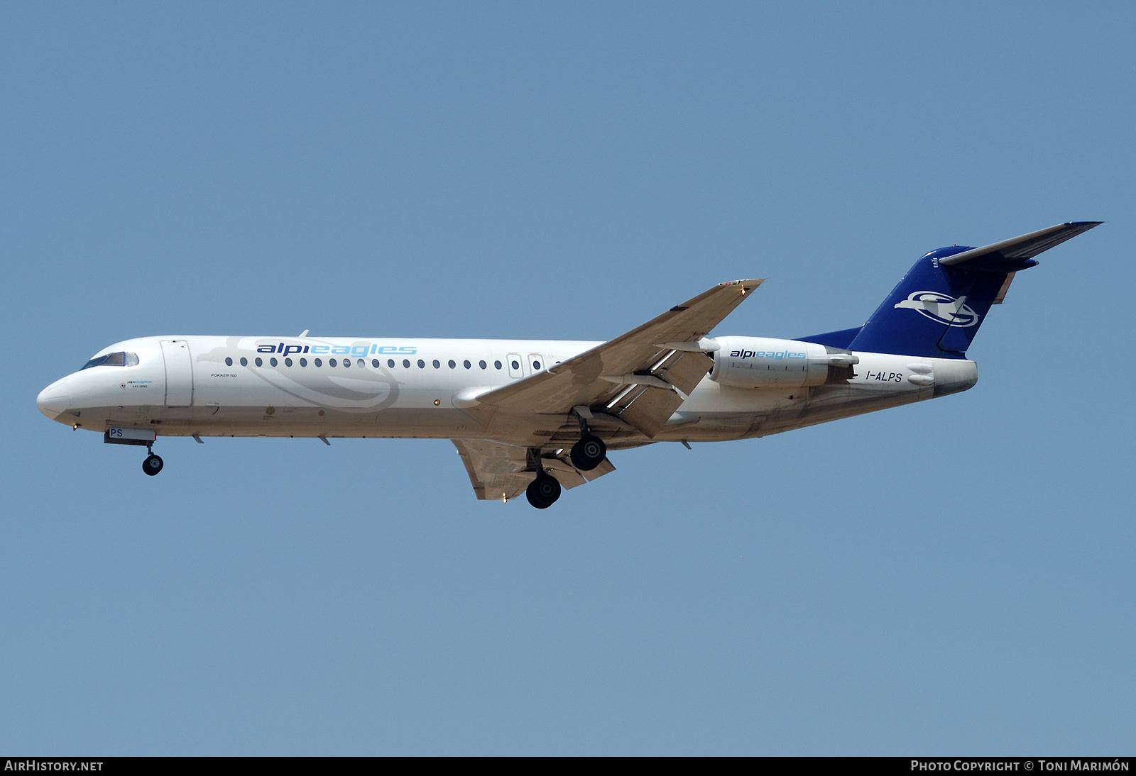 Aircraft Photo of I-ALPS | Fokker 100 (F28-0100) | Alpi Eagles | AirHistory.net #587924