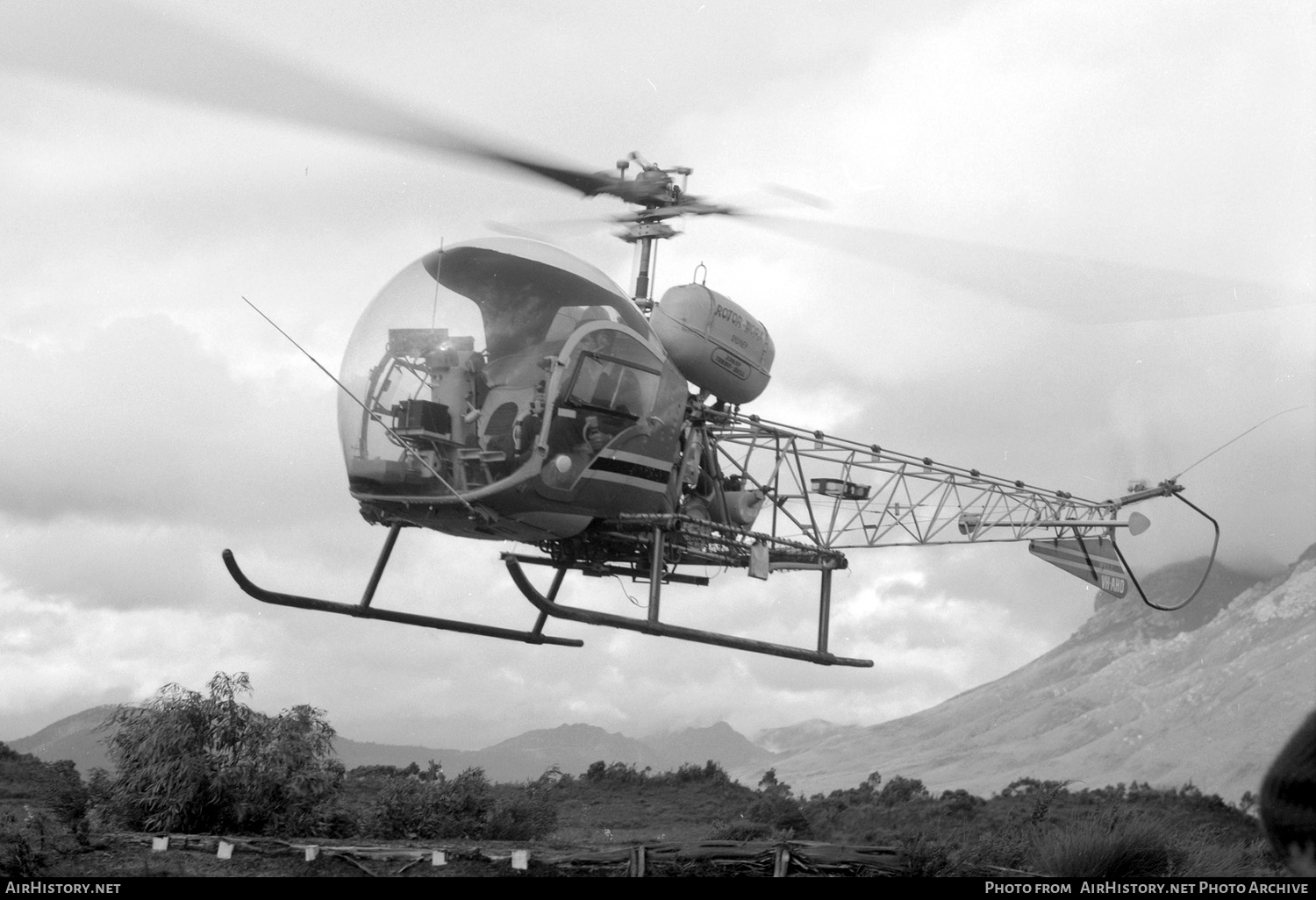 Aircraft Photo of VH-AHO | Bell 47G-3B-1 | Rotor Work | AirHistory.net #587972