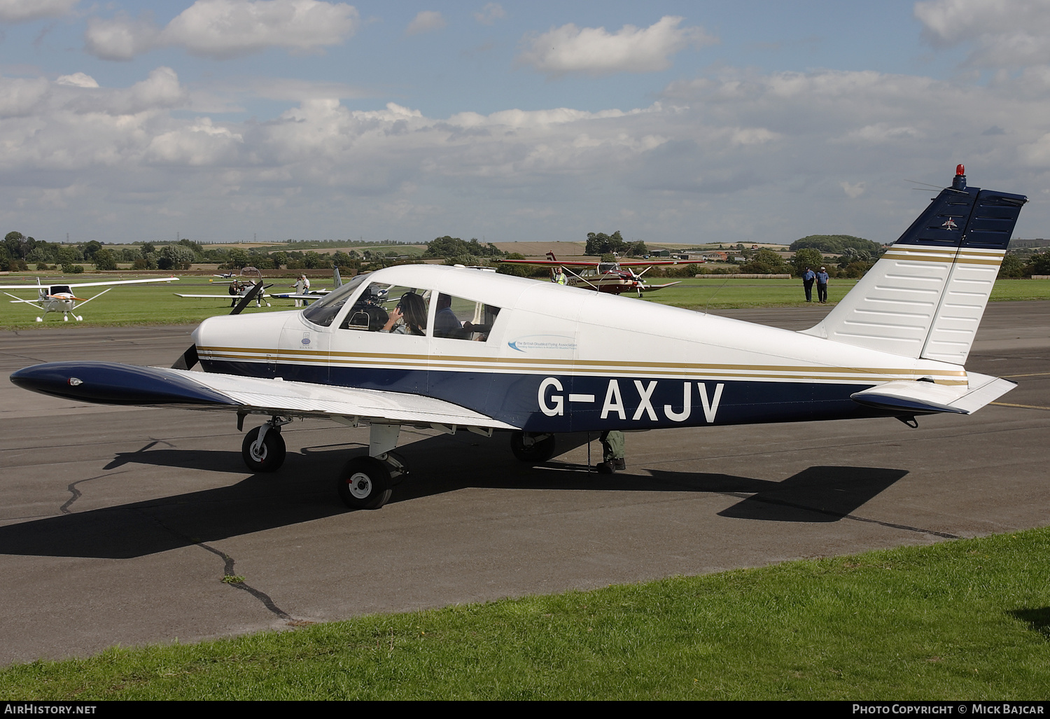 Aircraft Photo of G-AXJV | Piper PA-28-140 Cherokee B | British Disabled Flying Association | AirHistory.net #588017