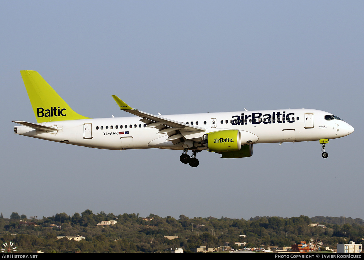 Aircraft Photo of YL-AAR | Airbus A220-371 (BD-500-1A11) | AirBaltic | AirHistory.net #588026
