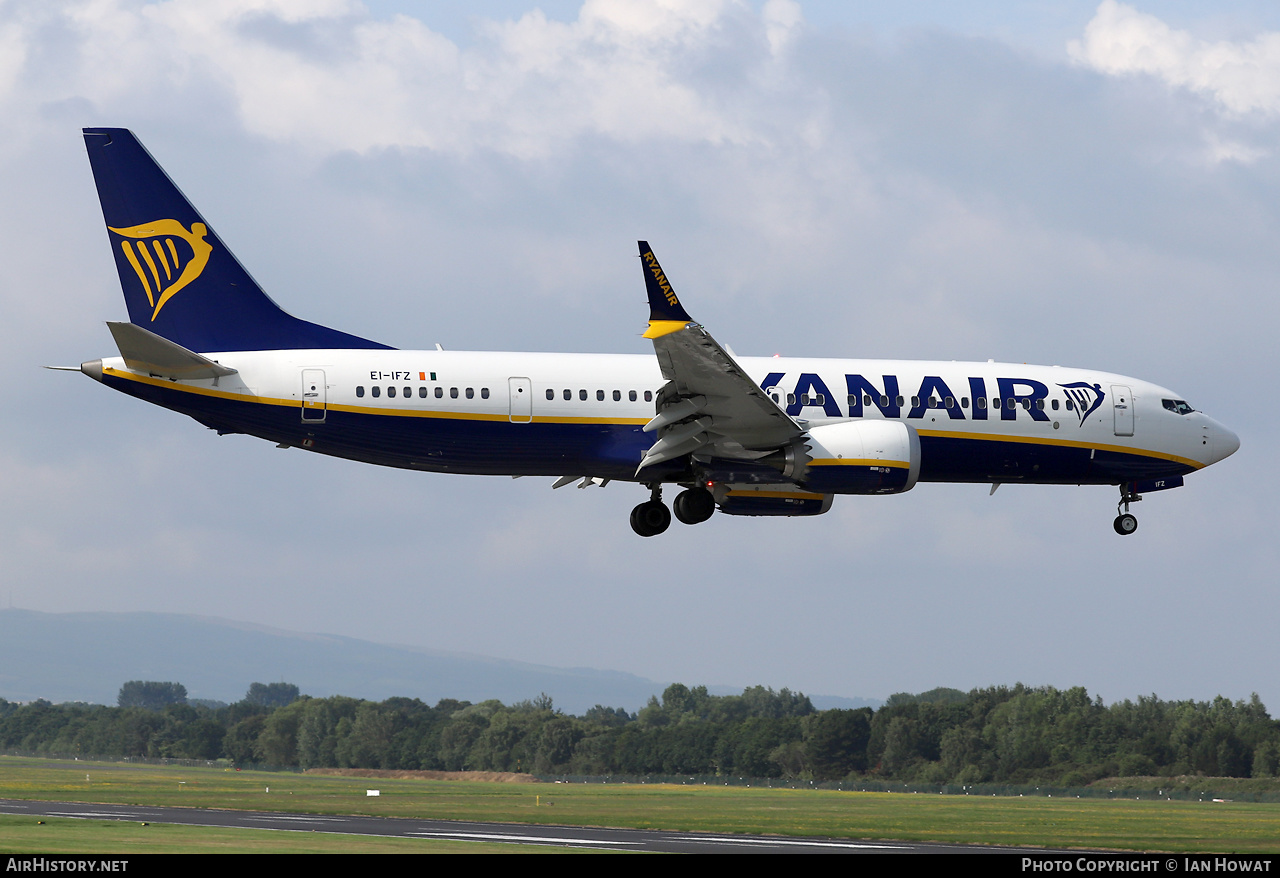 Aircraft Photo of EI-IFZ | Boeing 737-8200 Max 200 | Ryanair | AirHistory.net #588077