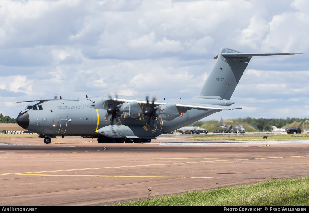 Aircraft Photo of CT-07 | Airbus A400M Atlas | Belgium - Air Force | AirHistory.net #588100