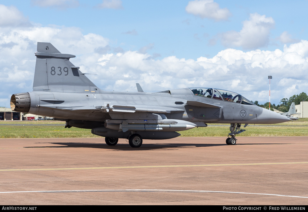 Aircraft Photo of 39839 | Saab JAS 39D Gripen | Sweden - Air Force | AirHistory.net #588130