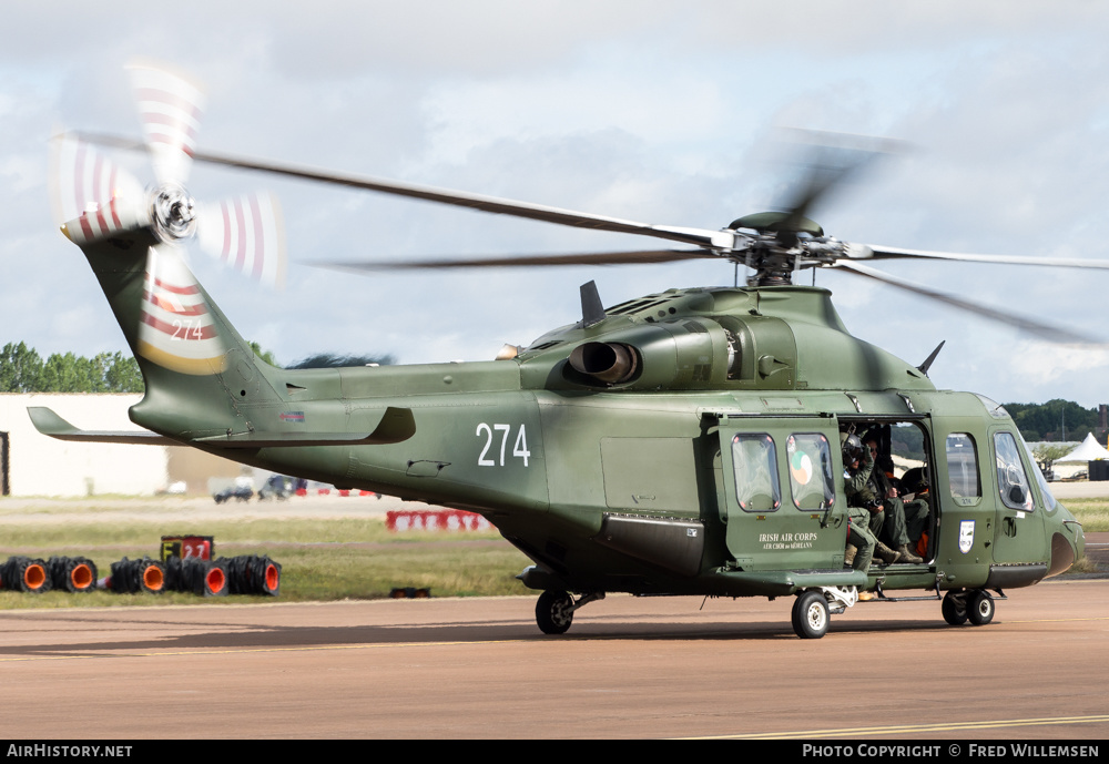 Aircraft Photo of 274 | AgustaWestland AW-139 | Ireland - Air Force | AirHistory.net #588178