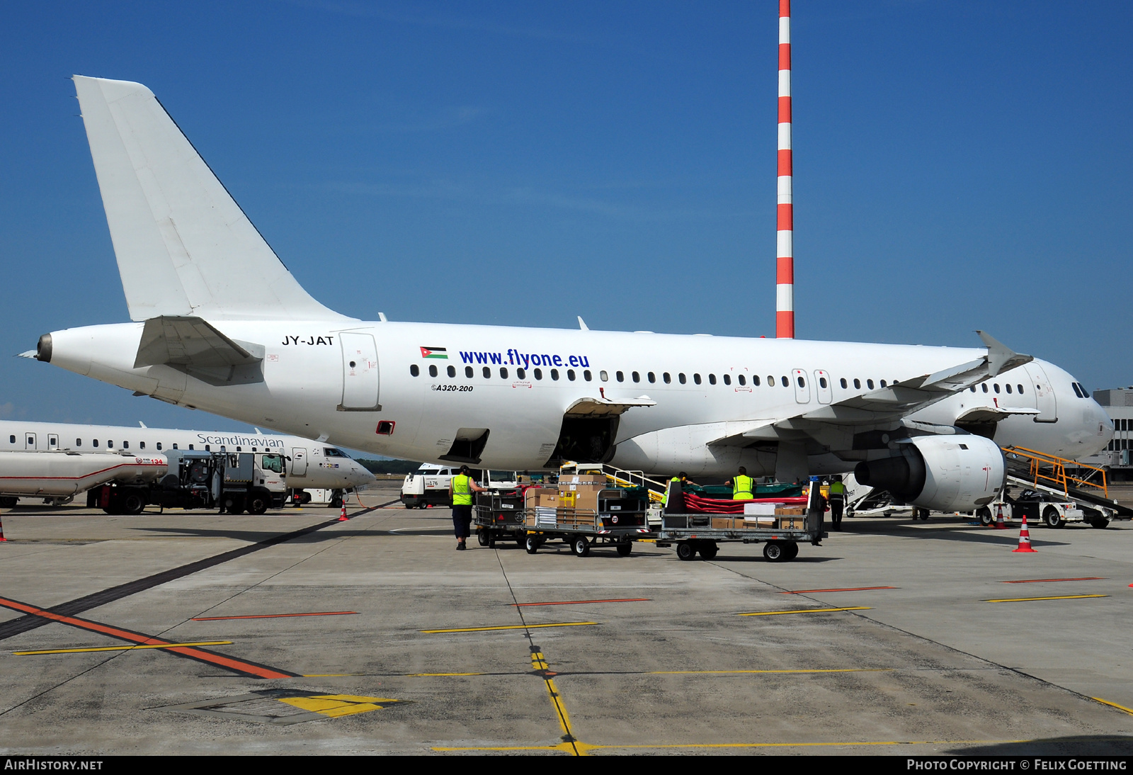 Aircraft Photo of JY-JAT | Airbus A320-211 | FlyOne | AirHistory.net #588179