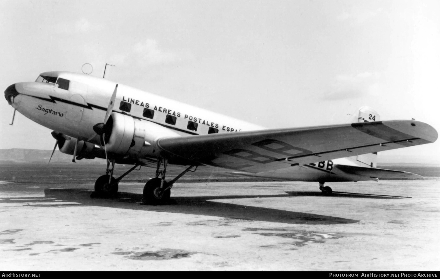 Aircraft Photo of EC-EBB | Douglas DC-2-115J | LAPE - Líneas Aéreas Postales Españolas | AirHistory.net #588233
