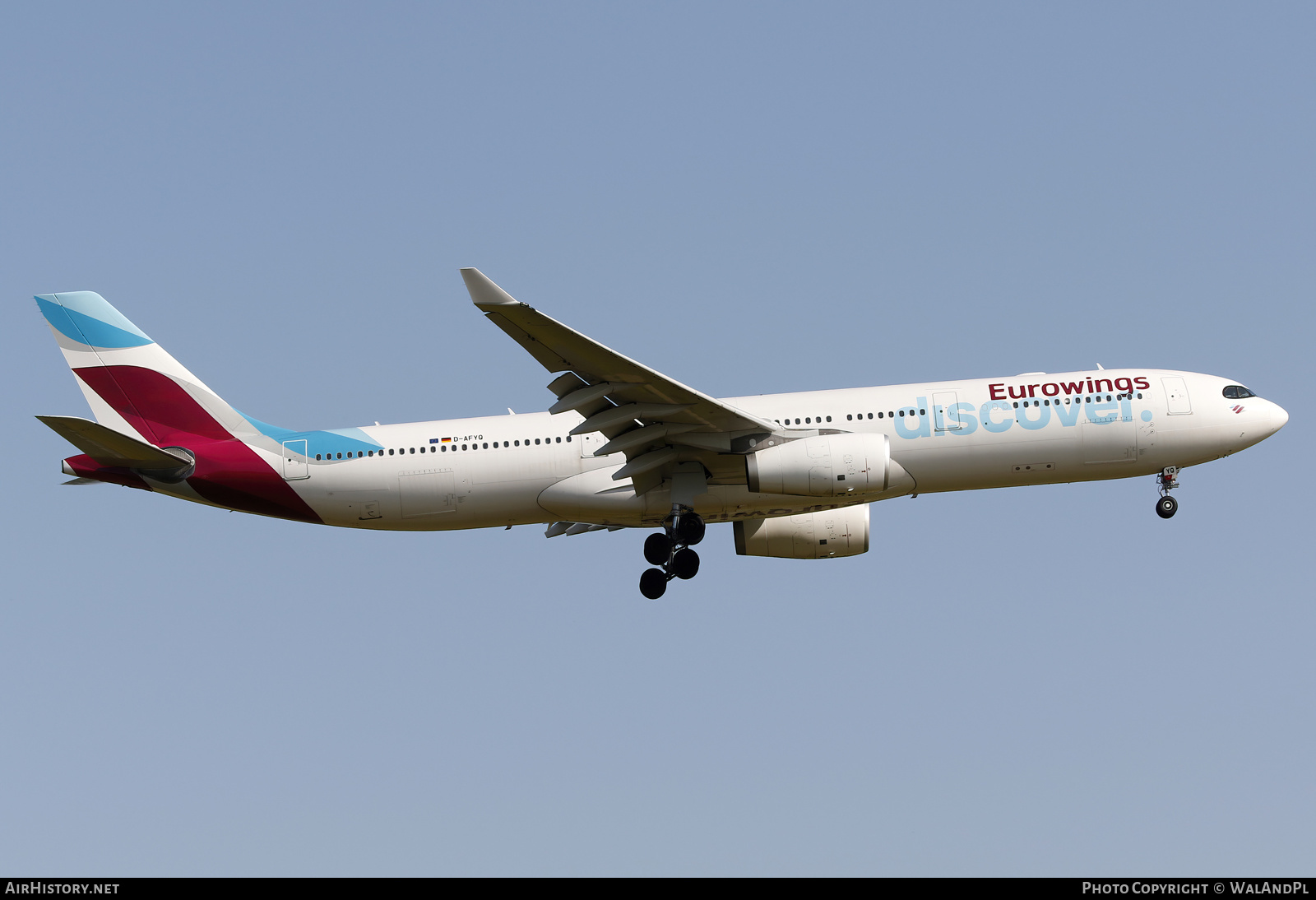 Aircraft Photo of D-AFYQ | Airbus A330-343 | Eurowings Discover | AirHistory.net #588236