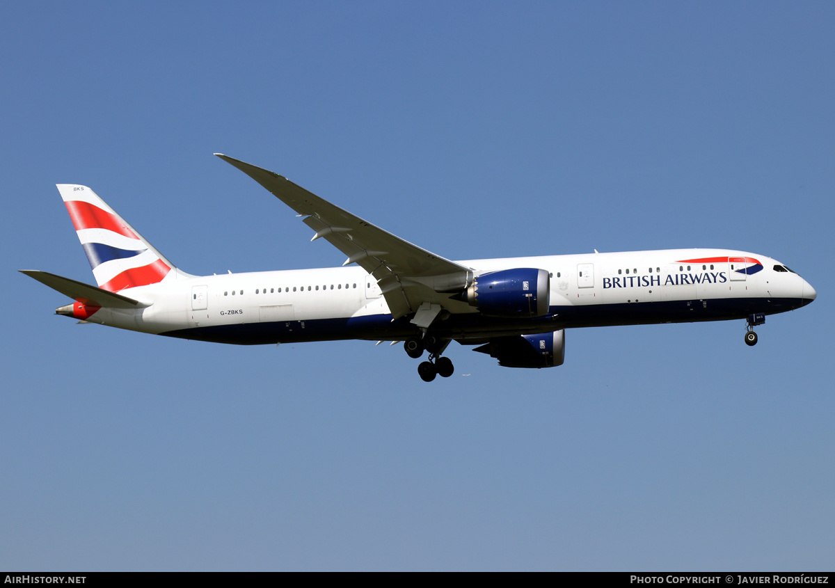 Aircraft Photo of G-ZBKS | Boeing 787-9 Dreamliner | British Airways | AirHistory.net #588248