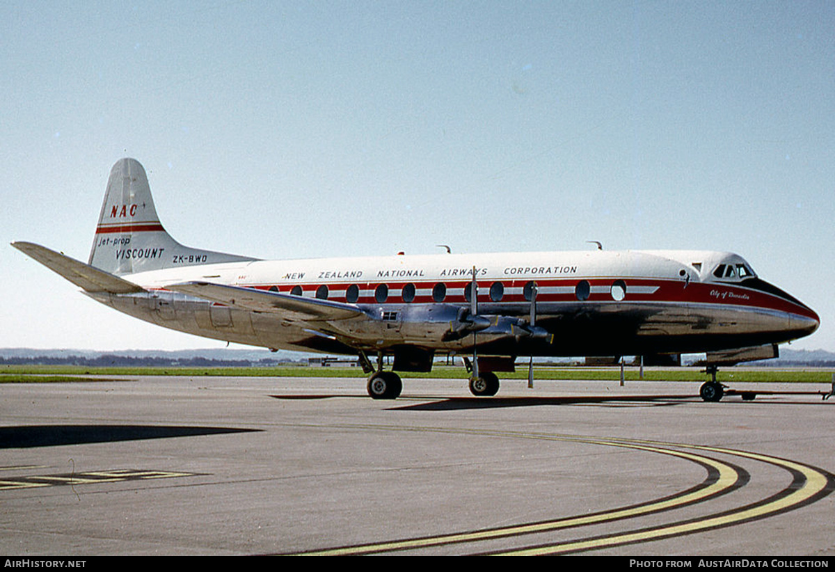 Aircraft Photo of ZK-BWO | Vickers 807 Viscount | New Zealand National Airways Corporation - NAC | AirHistory.net #588275