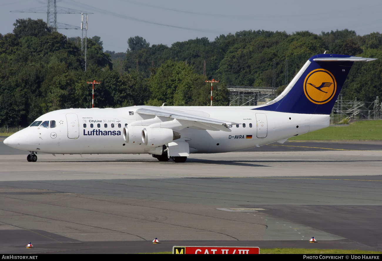 Aircraft Photo of D-AVRA | British Aerospace Avro 146-RJ85 | Lufthansa Regional | AirHistory.net #588302