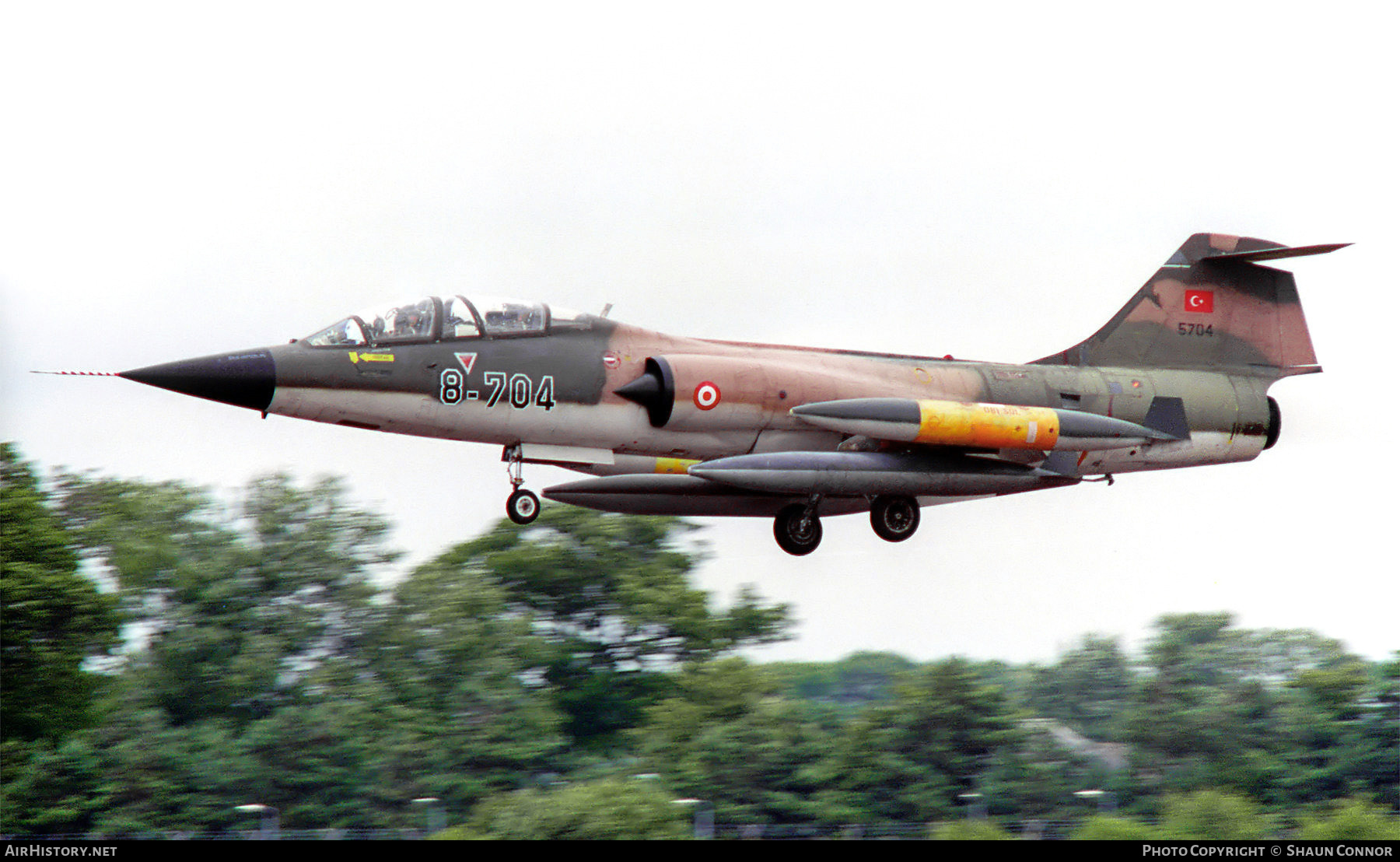 Aircraft Photo of 62-5704 / 5704 | Lockheed TF-104G Starfighter | Turkey - Air Force | AirHistory.net #588326