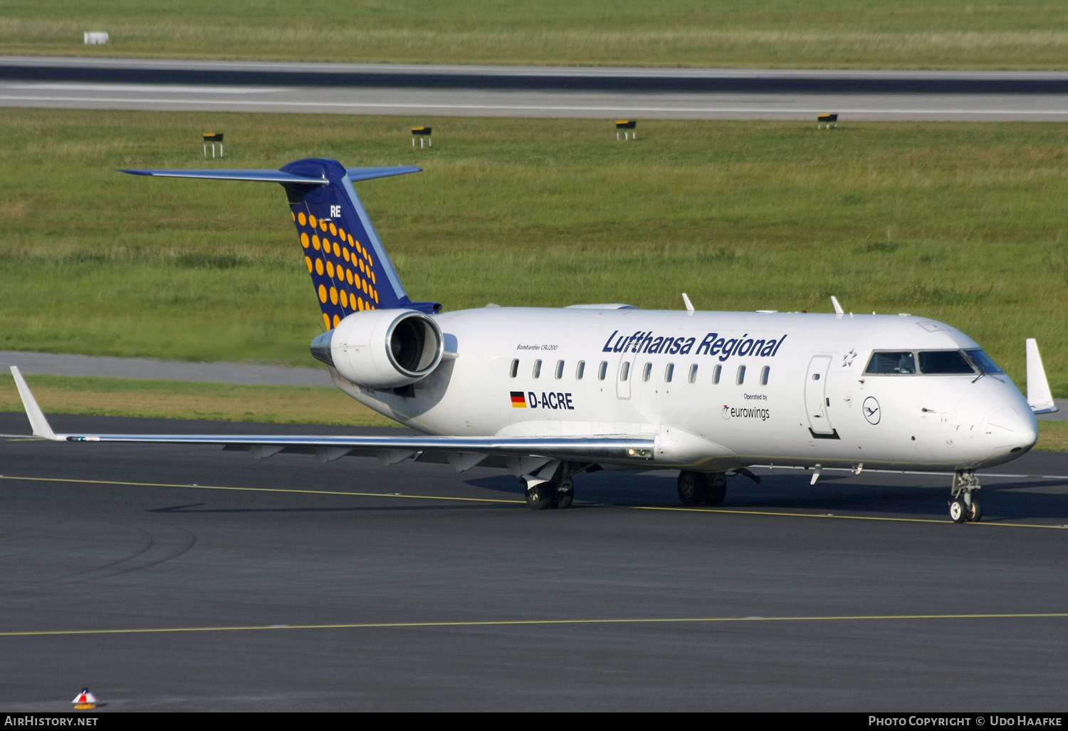 Aircraft Photo of D-ACRE | Bombardier CRJ-200ER (CL-600-2B19) | Lufthansa Regional | AirHistory.net #588331